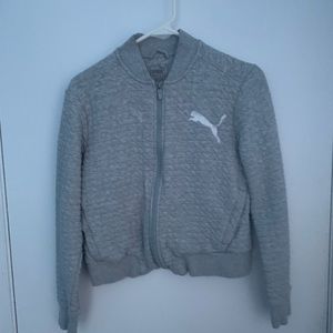grey puma zipup